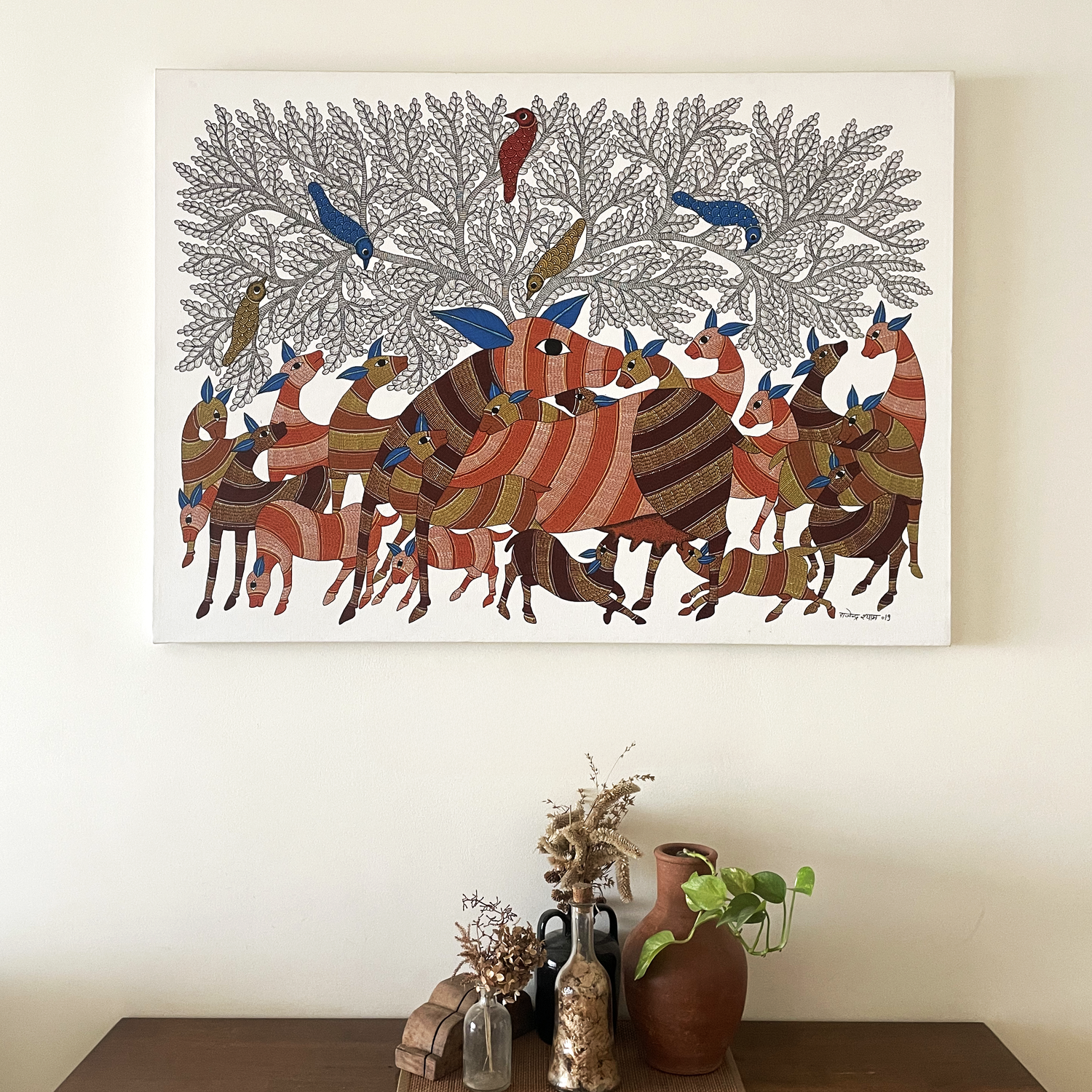 Gond Art on Canvas